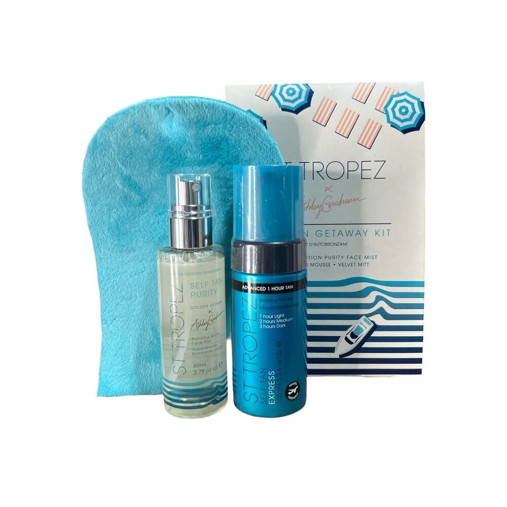 St. Tropez Ashley Graham Golden Getaway Kit, self-tanning $78 Value